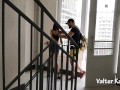 Реальный ПикАп - трахнул жену соседа на лестничной клетке (анал и минет)
