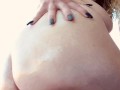 Oiled ass wolf dildo 