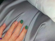 Woke up my Molly and Came on Her New Green Panties