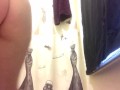 Thick girl tease and Piss