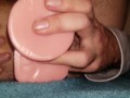 Riding big new dildo makes me cum (anal dildo)