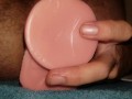 Riding big new dildo makes me cum (anal dildo)
