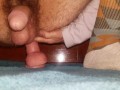Riding big new dildo makes me cum (anal dildo)