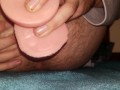 Riding big new dildo makes me cum (anal dildo)