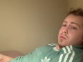 Tattooed man trying to get his dick up for hard masterbation big cumshot