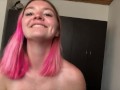 Epic dildo blowjob / throatjob by thick white girl