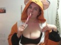 Foxgirl Slobbers on Candy Cane
