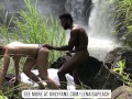 Passionate Outdoor Blowjob and Sneaky Sex in Hawaiian Waterfall Paradise