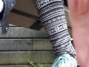 Starry Eyed Satisfying Bench Pee