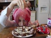 Just Natsuki for Christmas DDLC OmankoVivi Cosplay Music Video Parody