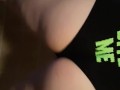 White Goth stripper red head twerking nude