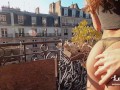 Public Sex on the Balcony in Freezing Paris! Amateur Couple LeoLulu