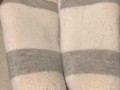 Ebony teen socks up close ASMR