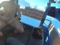 EXHIB CHAIRLIFT. Sborro completamente nudo in seggiovia. Tutti mi vedono