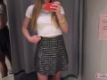 Brother and stepsister – public Blowjob in the dressing room