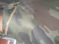 Soldier Rubs One Out In His Uniform Heavy Breathing