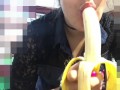 Deepthroating A Long Banana.