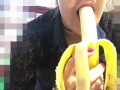 Deepthroating A Long Banana.