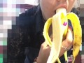 Deepthroating A Long Banana.