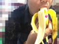 Deepthroating A Long Banana.