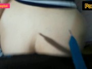 Gravei a namorada safada do meu amigo pagando boquete e dando de quatro