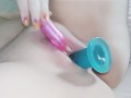 Brazilian blonde teen masturbation solo with adult toys till cum