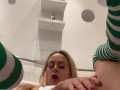 Fucking myself up the arse...