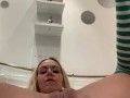 Fucking myself up the arse...