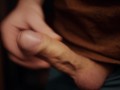boy with a big dick playing with his foreskin in 4K
