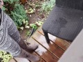 Desperately Soaking A Chair With My Piss On My Deck