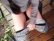 Desperately Soaking A Chair With My Piss On My Deck