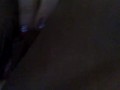 Rubbing my huge clit until I cum. Throbbing clit orgasm