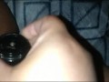 Fat pussy cumming on dildo