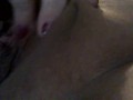 Rubbing my big clit 