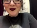 Goth Girl Messy Pee 