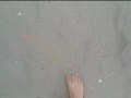 Spaziergang in Nylon am Strand ** Urlaub Wangerland **