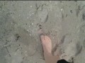 Spaziergang in Nylon am Strand ** Urlaub Wangerland **
