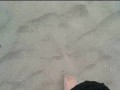 Spaziergang in Nylon am Strand ** Urlaub Wangerland **
