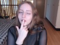 (HIGHLIGHTS) Fetish Custom - Glossy Lips Sucks Fingers, Drools And Spits