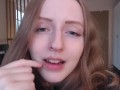 (HIGHLIGHTS) Fetish Custom - Glossy Lips Sucks Fingers, Drools And Spits
