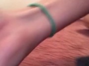 Testing out my new dildo(no sound bcuz good phone was dead)