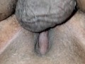 Ebony BBW big clit gets huge pulsating dripping cream pie. ASMR. Close Up.