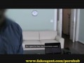 FakeAgent. Cute young blonde loves taking cock.