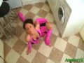 Flexible gymnast gets facial load and good pussy fuck
