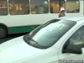 Blond babe picked up by BMW driver and fucked in car.