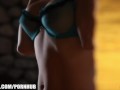 Sexy fit brunette Julis Luba shows off her body