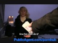 PublicAgent Blonde Laura's ass gets covered in my cum