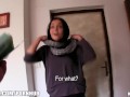 Beautiful Czech is paid to model her panties and fuck in public