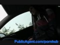 PublicAgent Natalie has huge boobs and is fucked on the backseat