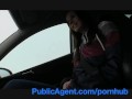 PublicAgent Natalie has huge boobs and is fucked on the backseat